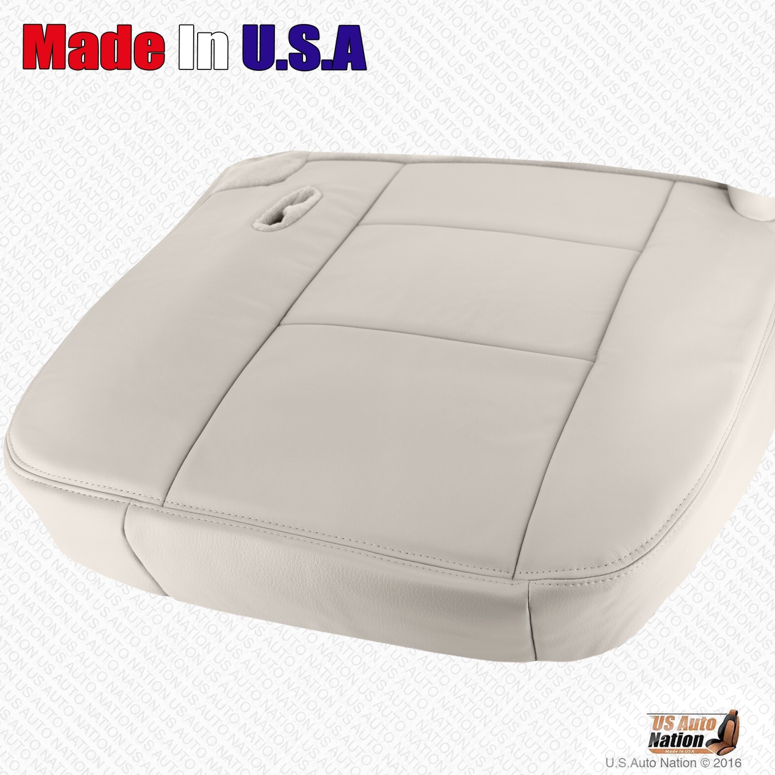 2005 Ford Crown Victoria Front Driver Bottom Replacement Leather Seat Cover Tan