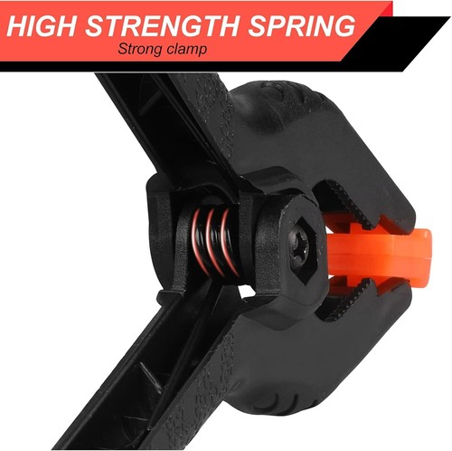 12 Pack Plastic Spring Clamps, 3.5inch Small Heavy Duty Clips for Crafts, Bac... - Picture 6 of 8