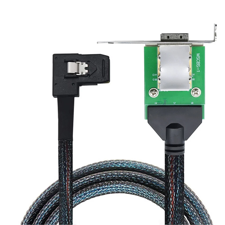 Conversion Cable External Mini SAS HD SFF-8087/SFF-8643 to SFF-8088 PCBA Female - Image 2 of 4