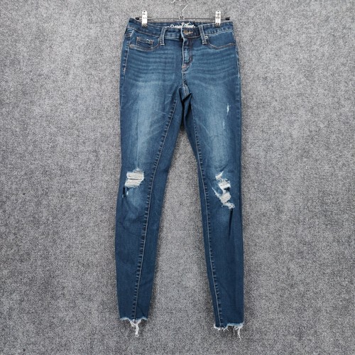 Jegging Distressed Blue Denim | eBay