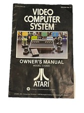 Atari Owner's Manual Vintage 1978 Model CX2600 Video Computer System Booklet