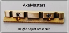HEIGHT ADJUSTABLE Brass Nut handmade for Fender JAZZ Bass Guitar - 1 1/2" / 38mm