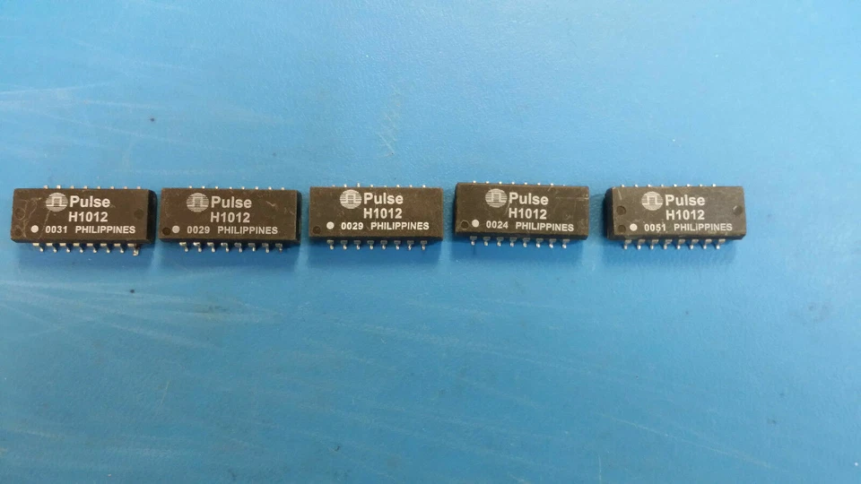 (20 PCS) H1012 PULSE Telecom Transformer 1:1 1500Vrms -1dB Surface Mount - Image 1 of 3