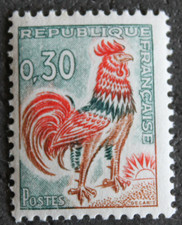 Timbre - FRANCE - Coq Decaris - Neuf ** - YT1331A - 1962