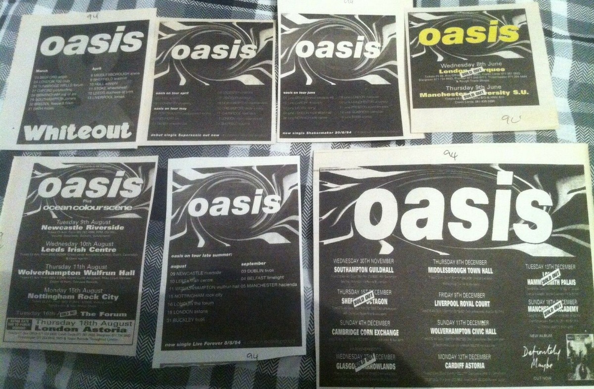 Oasis Programme Ebay Oasis tour dates - Viajessindestino.com