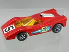 Vintage 1971 Matchbox Lesney No.7 Diecast 1/64 Red Hairy Hustler #5 Race Car VG