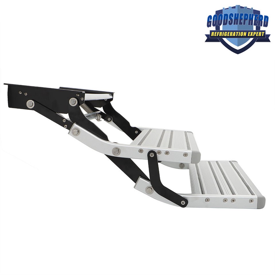Pull Out Retractable Aluminum 2 Step RV Camper Platform Steps Stair ...