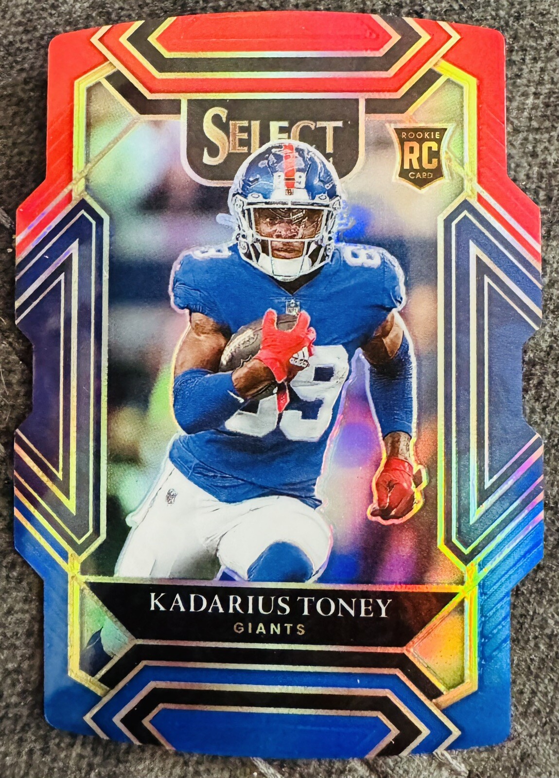 Kadarius Toney 2021 Panini Select Club Level Red Blue Die Cut Rookie Card RC 252