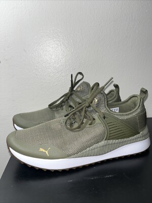 Puma Women's Pacer Future Mesh Sneakers Olive Green 373983-02 Sz 8