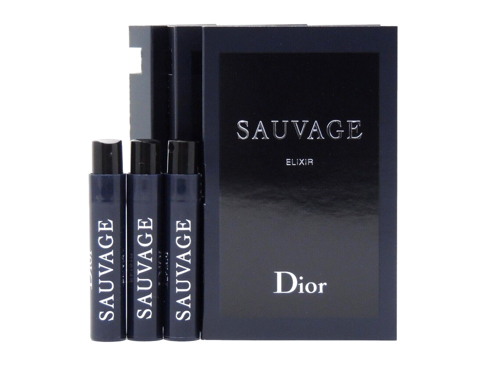 DIOR SAUVAGE ELIXIR 1.0ml .03fl oz x 3 COLOGNE SPRAY SAMPLE VIALS