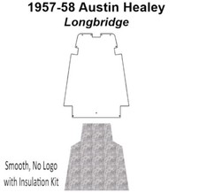 1957 1958 Austin Healey Longbridge Under Hood Cover Smooth No Logo