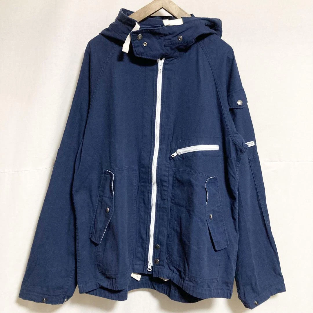 Engineered Garments Mountain Parka Field Jacket Navy Cotton Size L Used