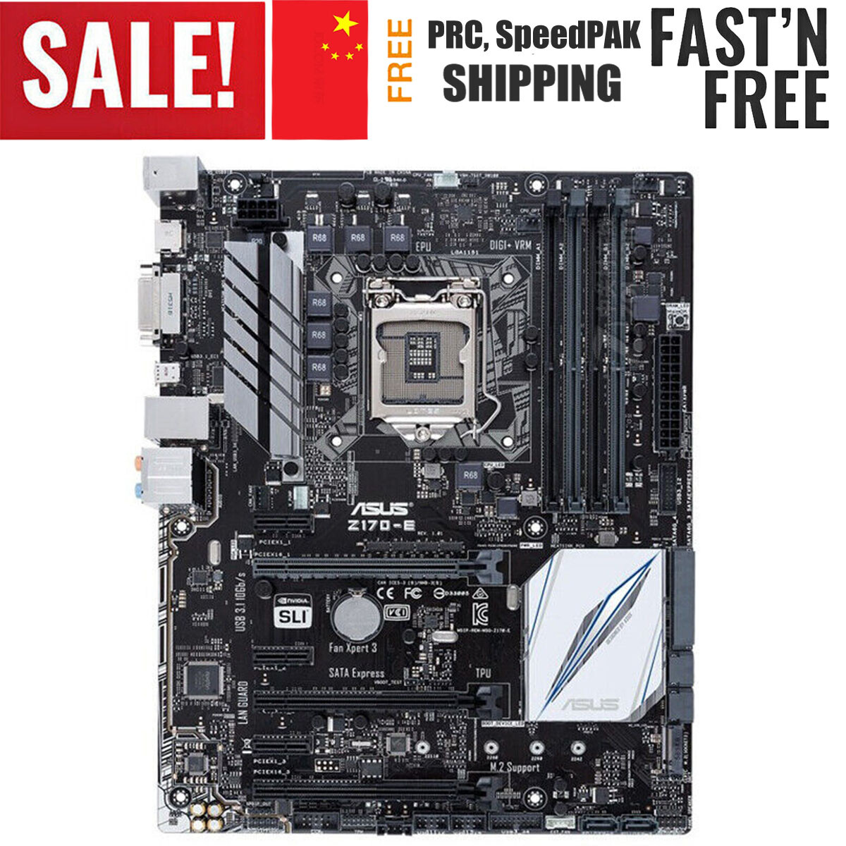 Asus Z170-E Desktop Motherboard LGA 1151 Intel Z170 i7/i5/i3 PS/2
