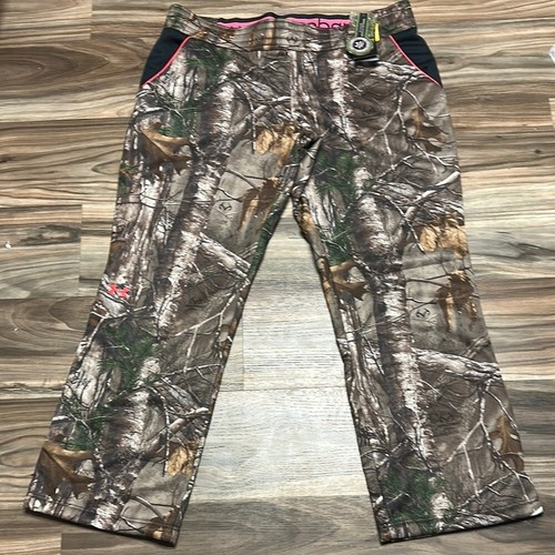 Under Armour UA Women's Cold Gear Storm1 RealTree Camo Hunting Pants 2XL New