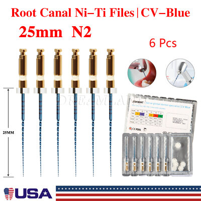 Dental Endo Rotary Files X-Pro Gold Taper NITI Root Canal Files 21/25/31MM 6Pcs