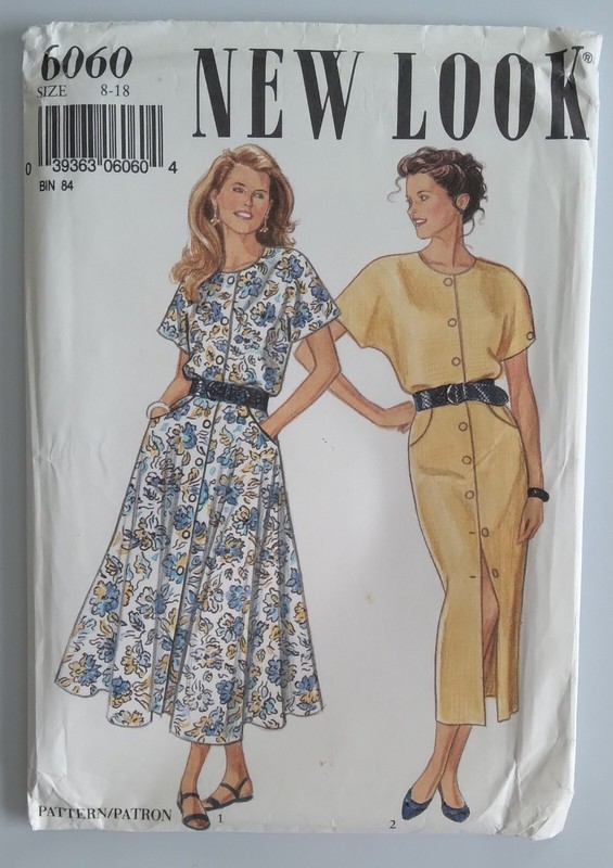 SIMPLICITY 6060 MISS SIZE 8-10-12-14-16-18 DRESS Slim or Flared skirt PATTERN UC