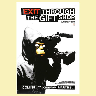 BANKSY Exit Through The Gift Shop seltenes Poster Bushaltestelle