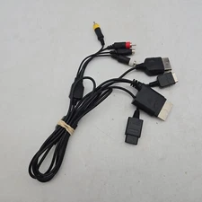 Mad Catz Universal Video Audio Cable Xbox 360 Gamecube N64 PS2 PS One Xbox RCA