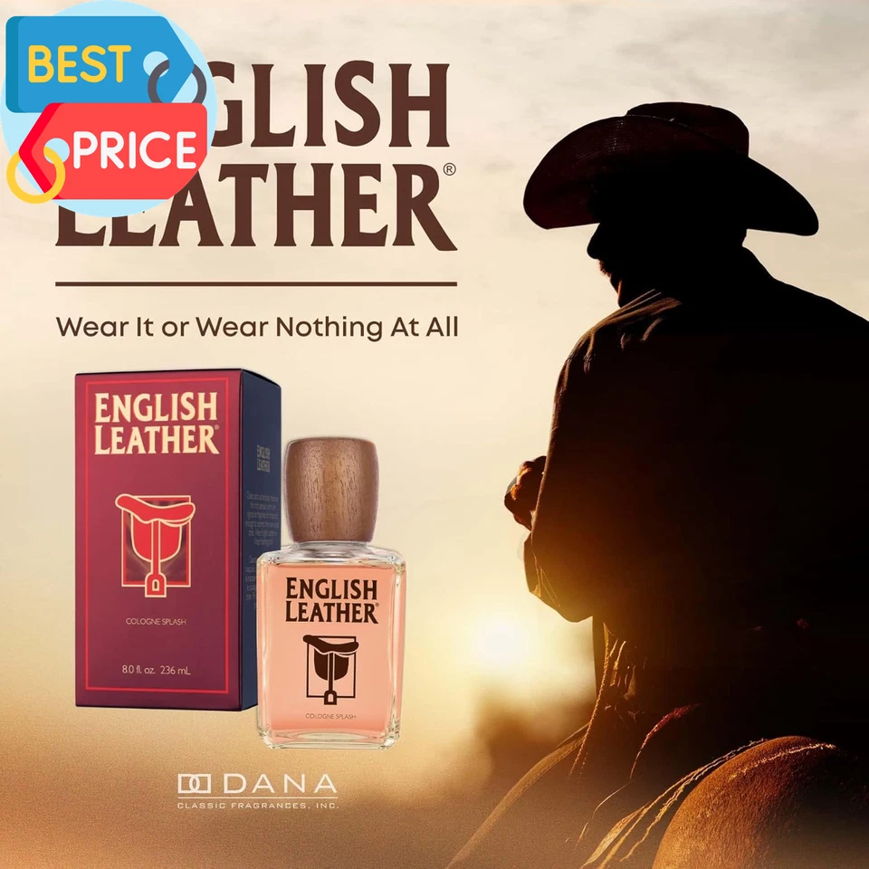 Colonia de cuero inglés para hombre 8 OZ Foto 2 de 4