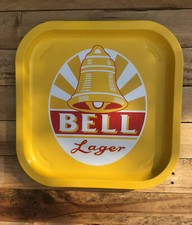 Bell Lager Square Metal Drinks Tray
