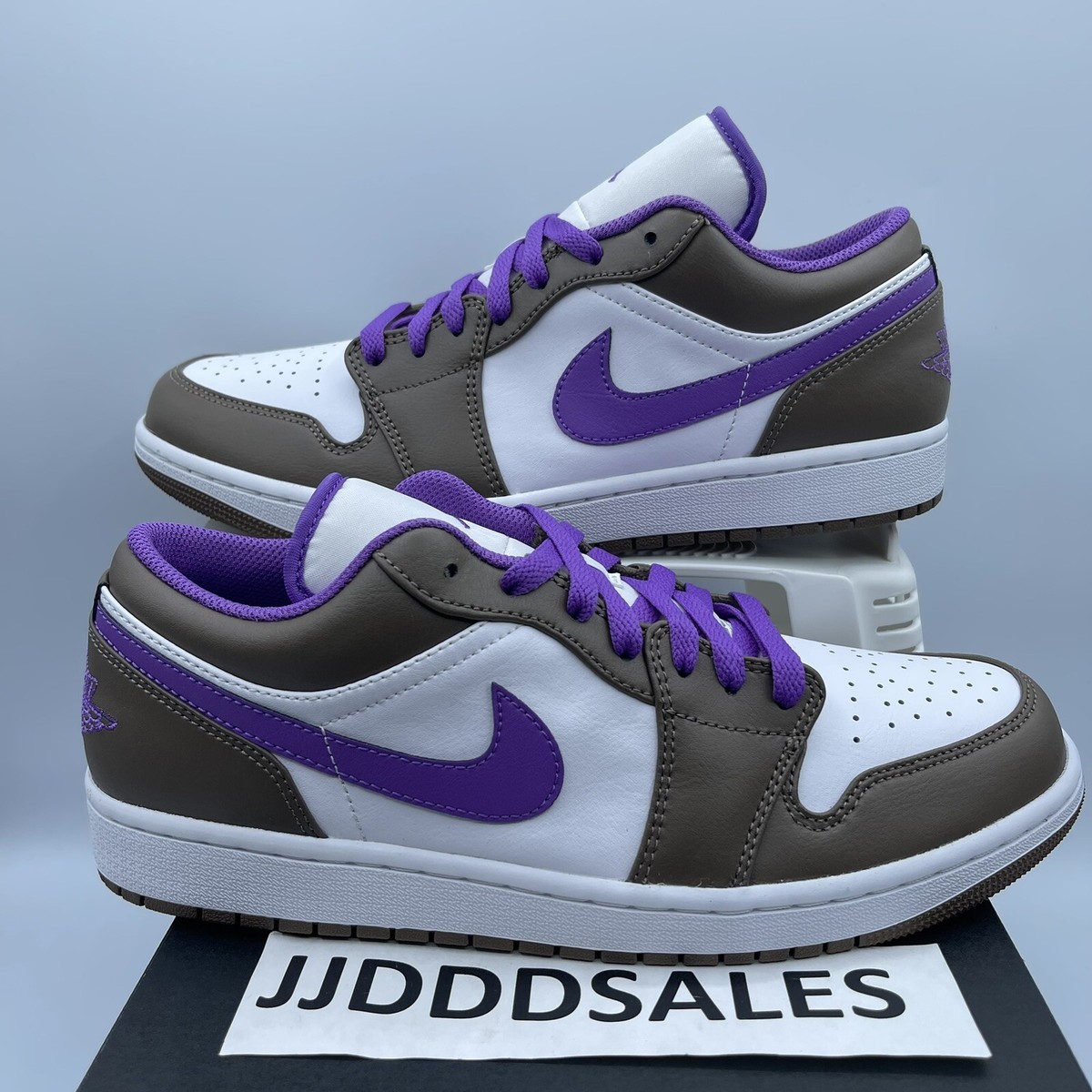 Air Jordan 1 Low Shoes Purple Mocha Palomino Wild Berry 553558-215
