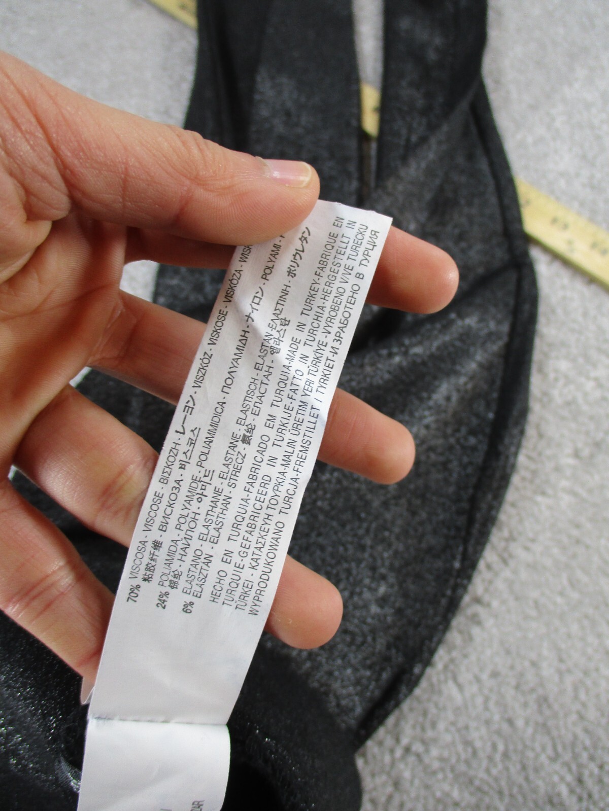 Zara Basic Leggings Womens Small Black Glitter - image 8