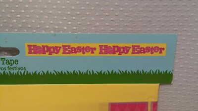 Happy Easter Vinyl Tape Banner*Party*Egg Hunt*Decoration 15ft x 3''