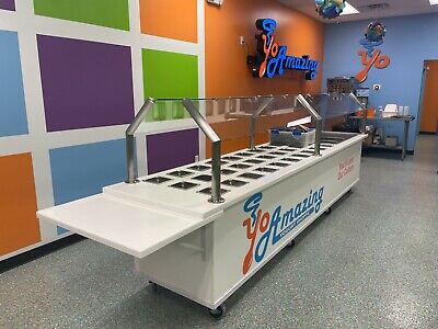 Fantastic ice cream shop design frozen yogurt counter for sale