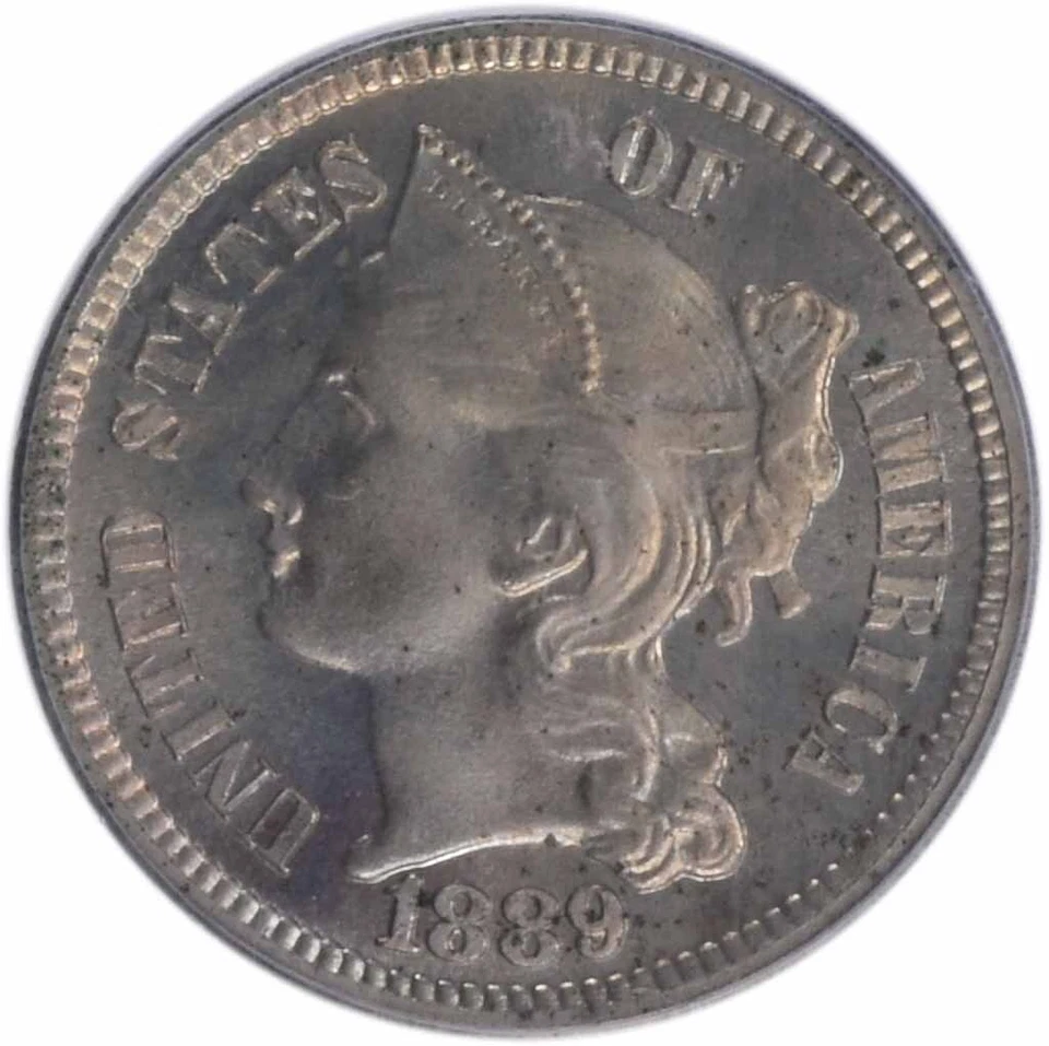 1889 Three Cent Nickel PR66 PCGS - Image 3 of 4