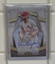 2022 Topps Tier One Paul DeJong Prime Performers Auto Autograph # /299 Cardinals