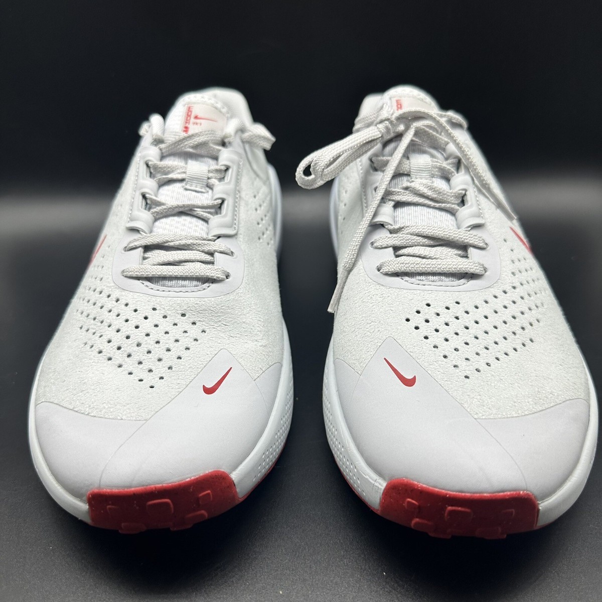 nike zoom red and grey