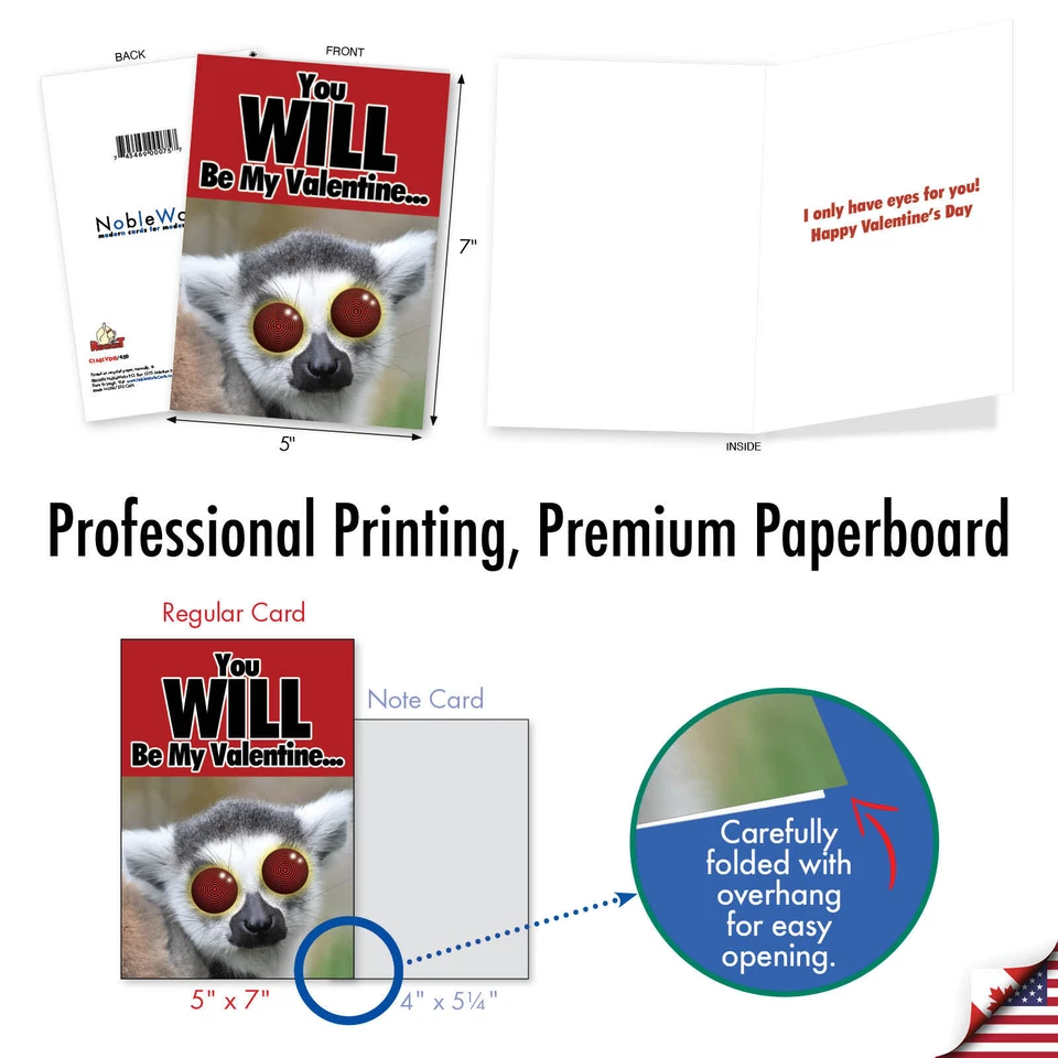 Tarjeta de San Valentín You Will Be My - Tarjetas de felicitación divertidas Foto 3 de 4