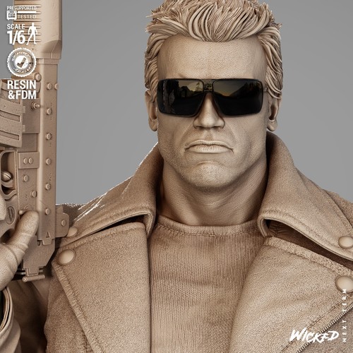The Terminator Sculpture(300mm) /3D Printed/Unassembled/GK/Wicked - Foto 15 di 15