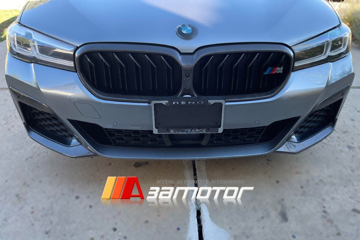 Carbon Fiber Front Bumper Upper Trim Splitters fits 202123 G30 G31 LCI