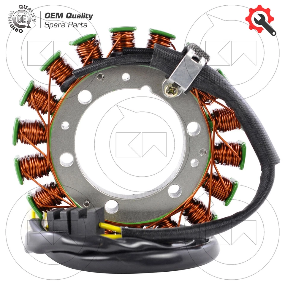 STATORE COMPLETO 18 POLI 3 FILI TIPO ORIGINALE HONDA VT C SHADOW 500 1982-1989 Foto 4 de 4