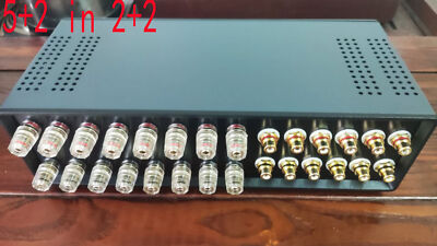 5+2/6+2 in 2+2 out  audio source + amplifier + speaker  multi-function switcher