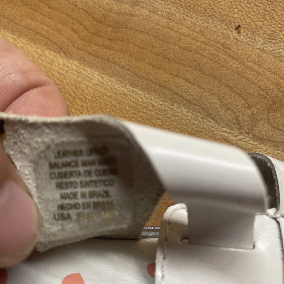 Босоножки Faded Glory белые кожаные верхние для ребенка ясельного возраста 8 - Изображение 4 из 4