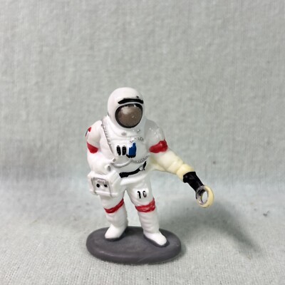 Vtg NASA Mini Astronaut Action Figure Space Voyagers Apollo 2'' Vinyl Toy Used VG