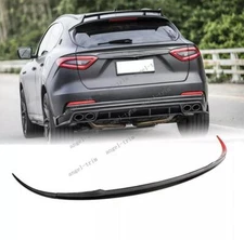 Fit For Maserati Levante 16-20 Carbon Fiber Rear Trunk Middle Spoiler Wing Lip