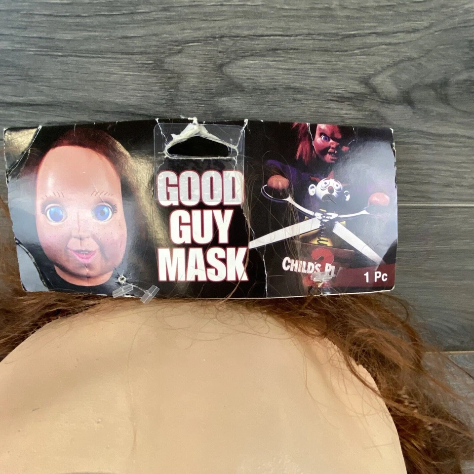 Trick or Treat Studios CHILD'S PLAY 2 Muñeca Good Guy Chucky Máscara de Halloween NUEVO Foto 2 de 4