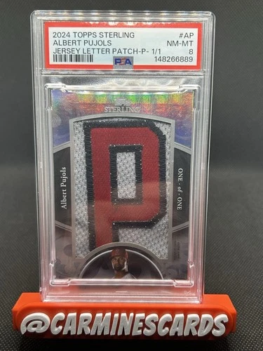 2024 Topps Sterling Albert Pujols Game-Used Letter Jersey Patch 1/1 One of One - product listing photo