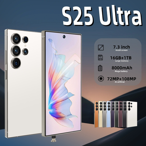 New S25 Ultra 5G Smartphone 7.3" Factory Unlocked Android Cellphones Dual SIM