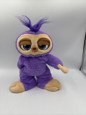 Zuru Pets Alive Fifi Flossing Sloth Purple Battery Operated Toy Dancing - Tested