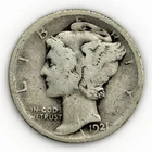 1921 D Mercury Dime 10C Better Date Silver Coin VG Early Denver Issue Key Date