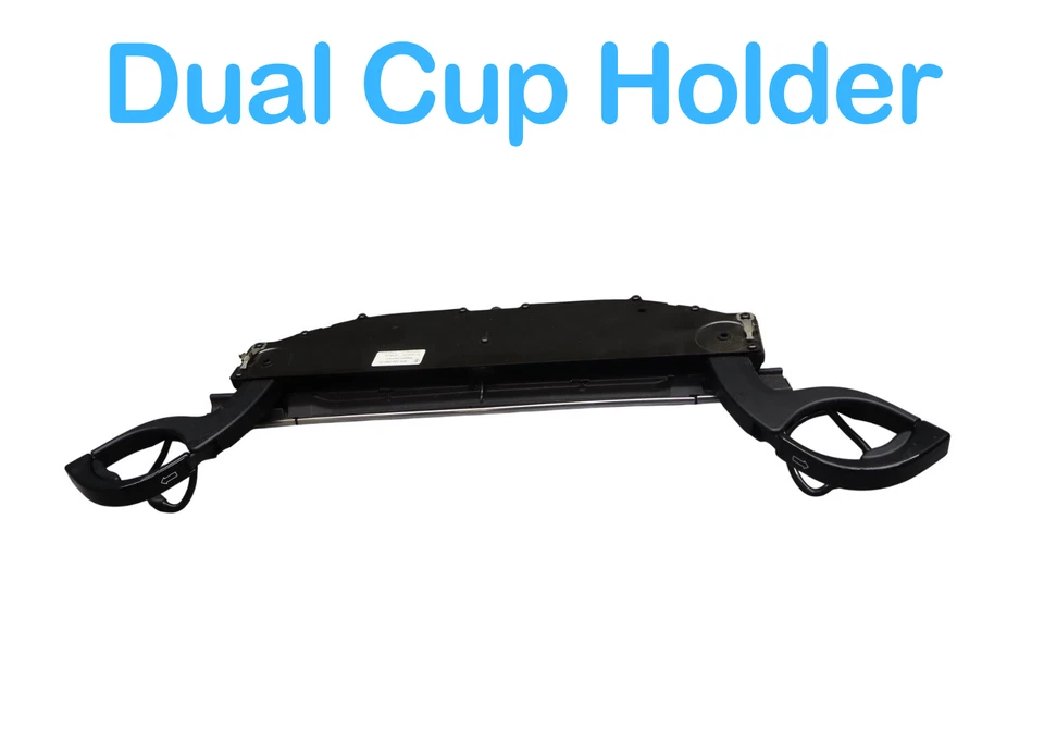 10-16 Porsche Panamera Front Center Dash Dual Pop Out Cup Holder Assembly OEM - Image 3 of 4