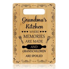 Grandma Cutting Board Christmas Gifts from Grandkids Practical Gift...