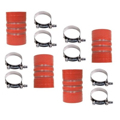 4''x6'' 4 inch Silicone Red Hump Hose Charge Air Cooler W/Clamps 7715-0002 4-PACK