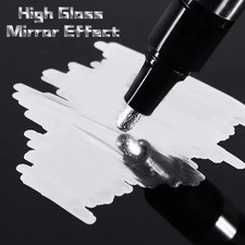 Liquid Chrome Mirror Marker Pen Waterproof Paint for Glass Rock Ceramic Plastic