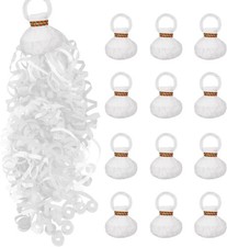 12pack No Mess Streamers,Romantic White Confetti Poppers for Wedding Send