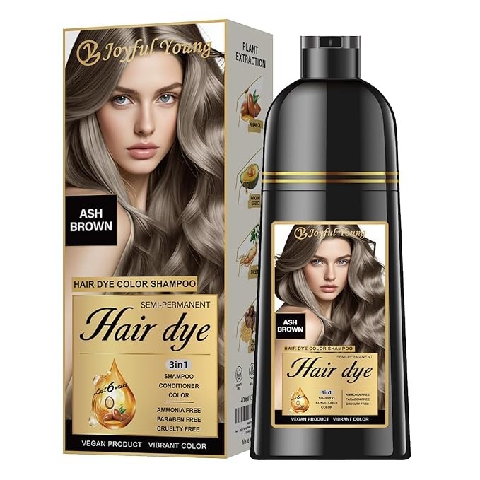 Instant 3 in 1 Hair Dye Shampoo Herbal Ingredients. Ammonia-